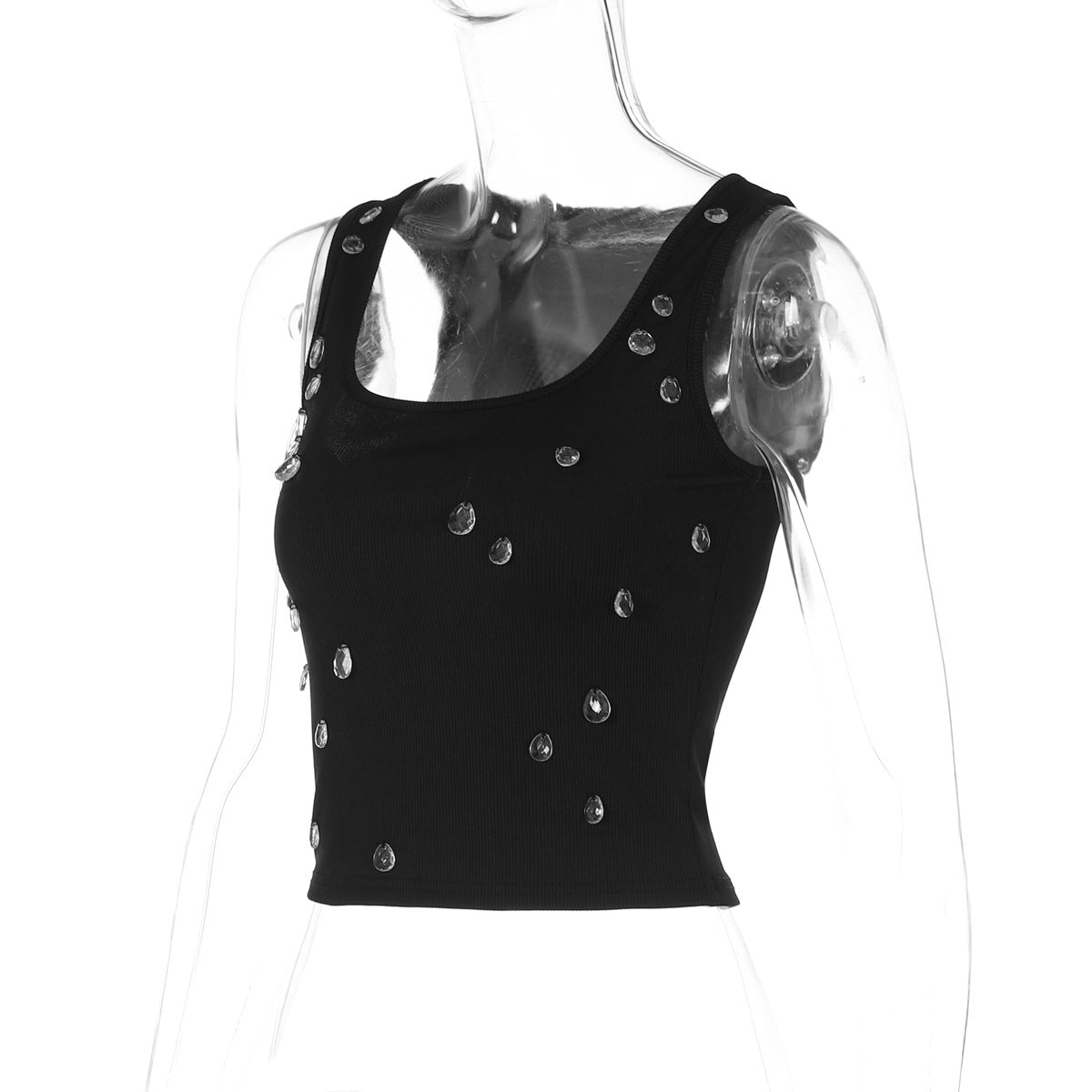 Bling Beading Snatched Tank Top