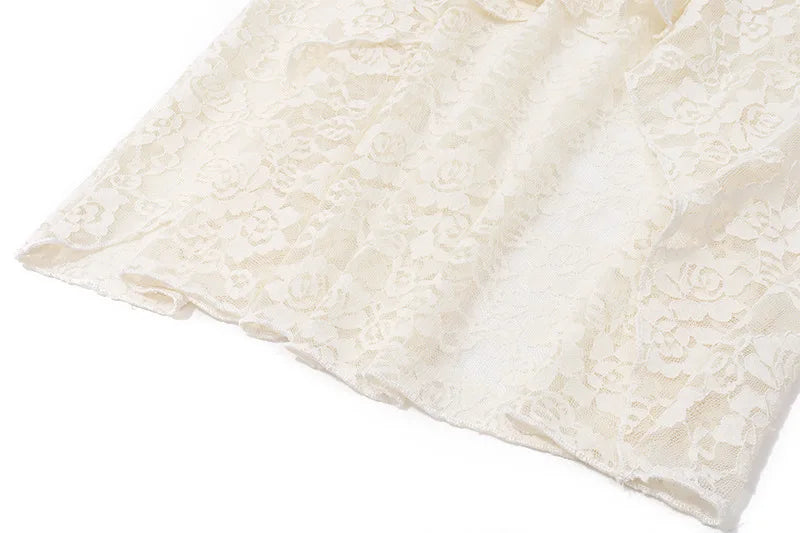 Matching 2 Piece Set Lace Corset + Maxi Skirt