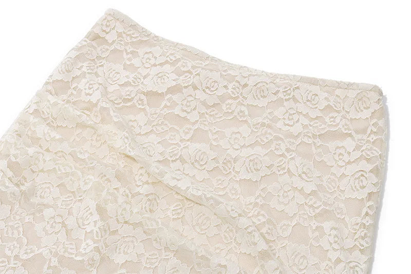 Matching 2 Piece Set Lace Corset + Maxi Skirt