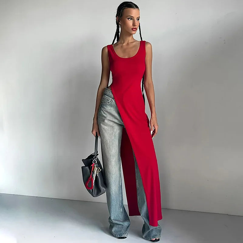 Elegant Long Length Tank Top