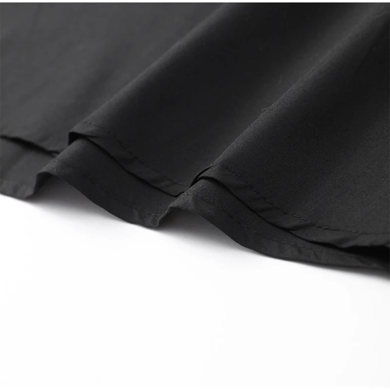 Black Satin Patchwork V-neck Sleeveless Backless Maxi Dress