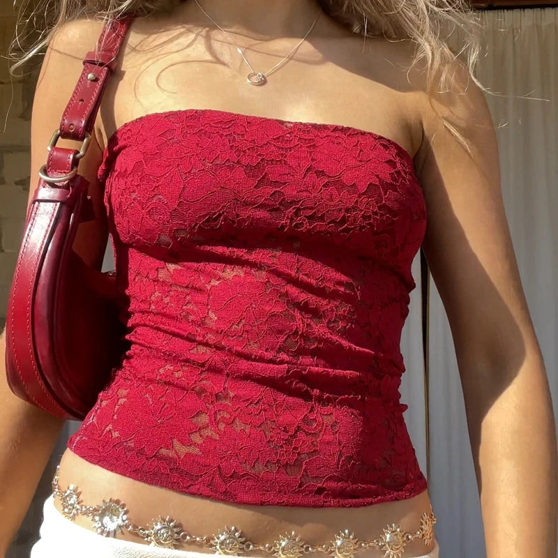 Slim Fit Lace Bandeau