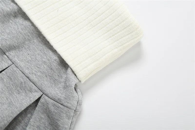 Splice Sweater Skirt Set