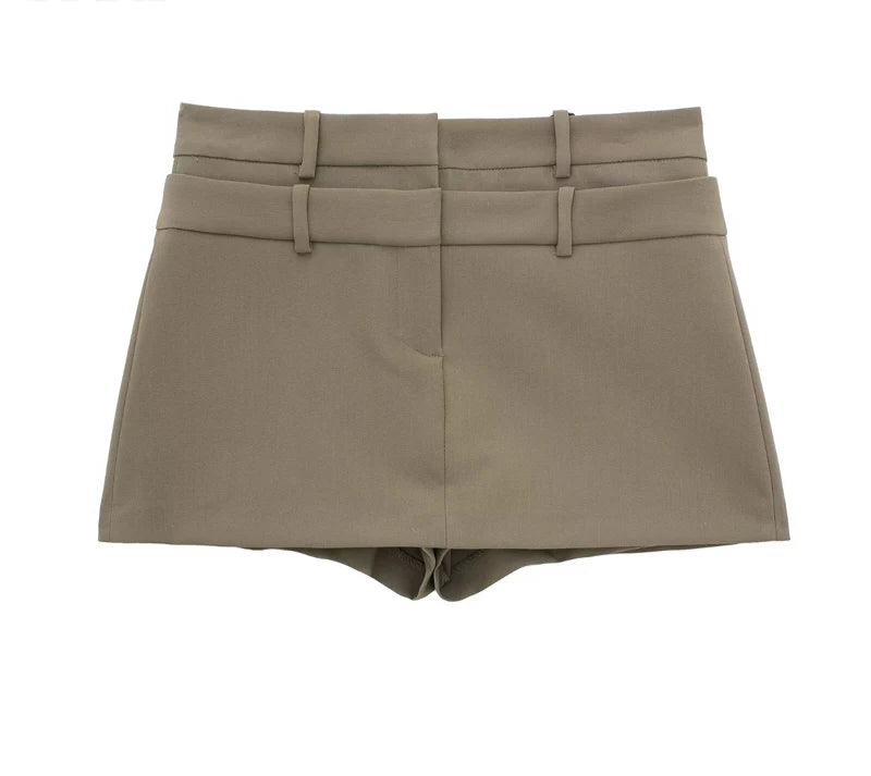 Women's Retro Khaki Skort