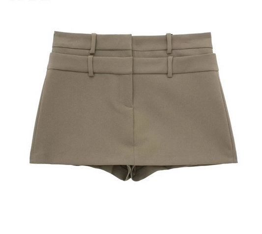Women's Retro Khaki Skort