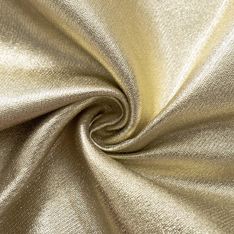 Sexy Strapless Gold Bustier Top