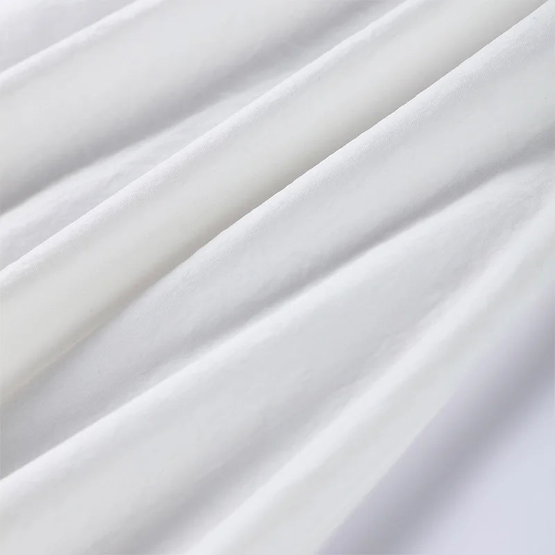 Elegant White Pleated Long Slim Tube Dress