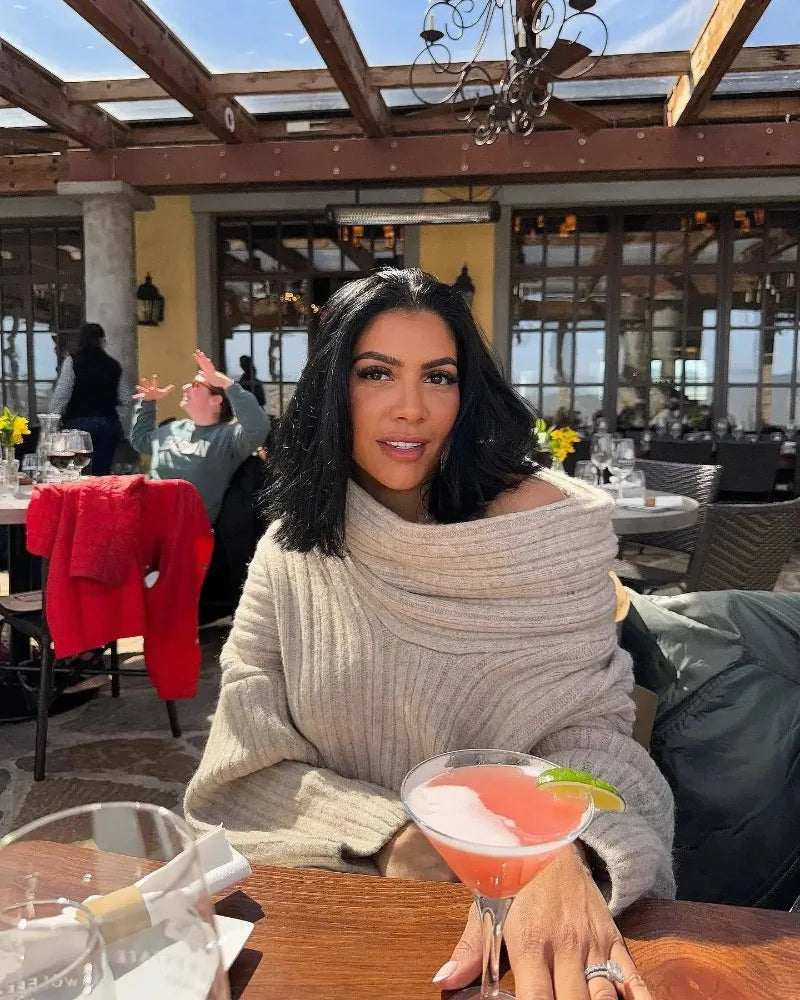 Oversized Off Shoulder Pullover Loose Knit Sweater