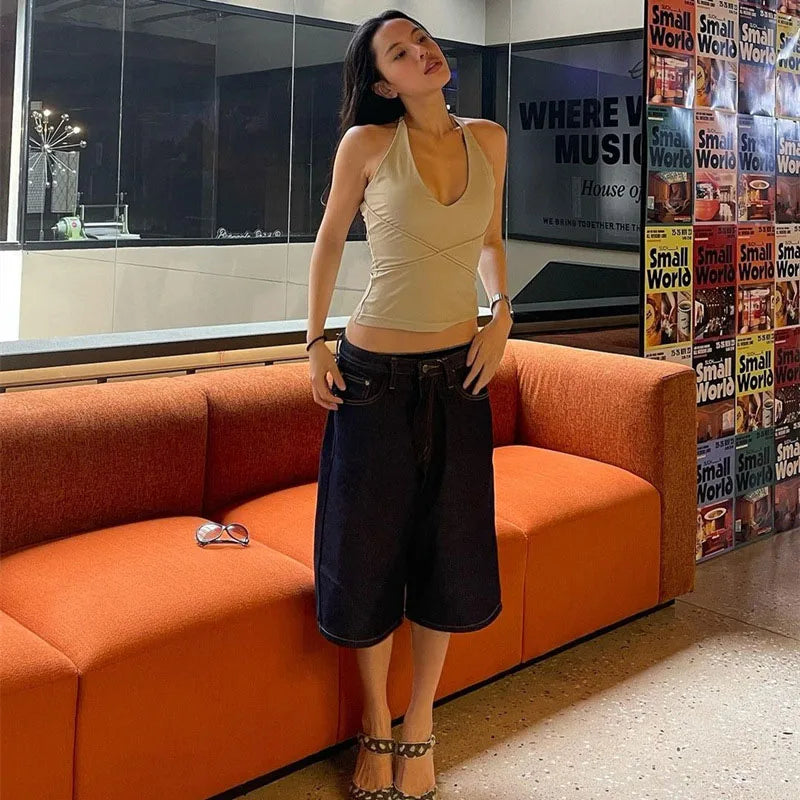 Sleeveless Halter Camis Tank Top