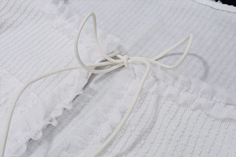 Ruffle Tiered Mini Skirt + Top