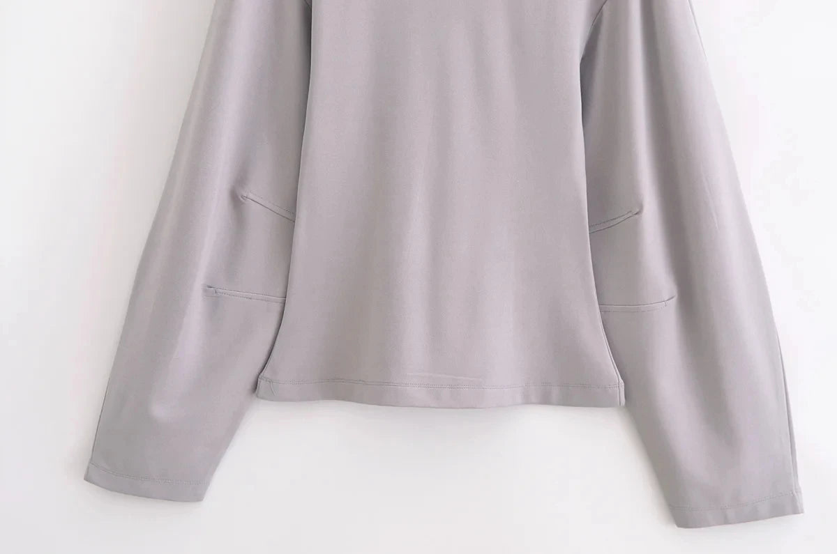 Women's Slimming 2-Piece Set Double-Sided Top Elegant Stretch Long Pants Female Suit