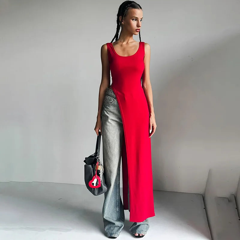 Elegant Long Length Tank Top