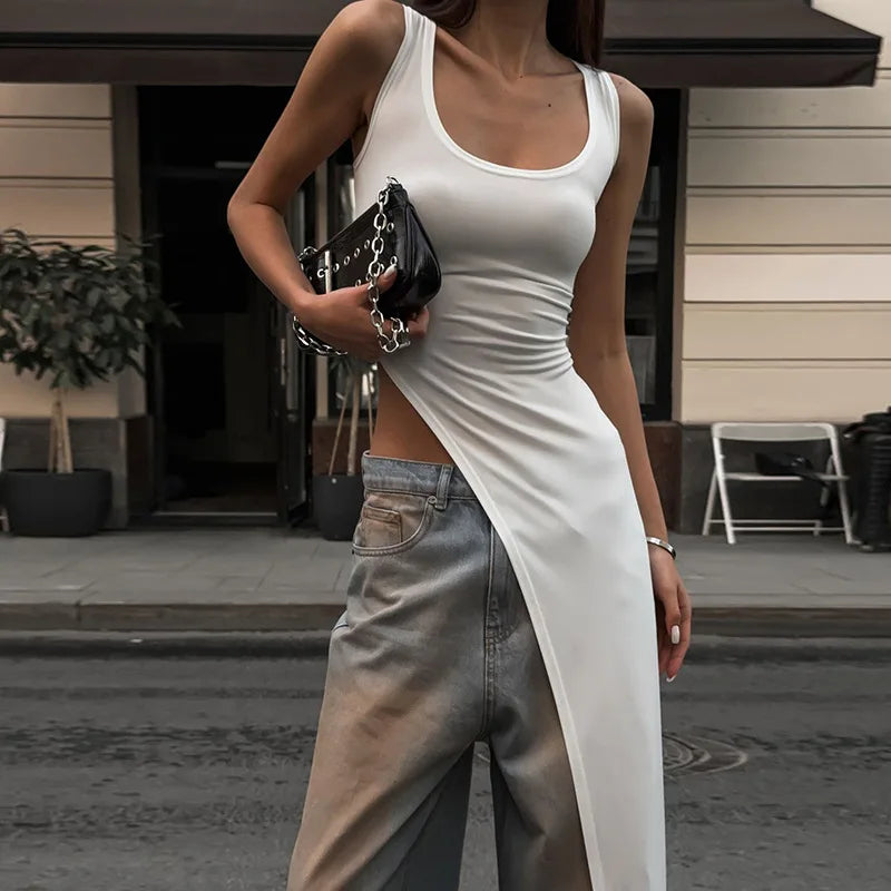 Elegant Long Length Tank Top